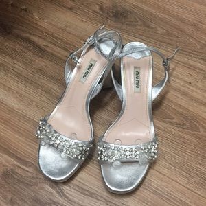 Miu Miu Beaded platforms